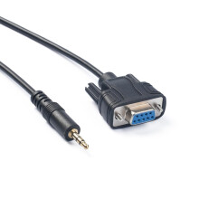 DB9 Female To DC3.5mm Serial RS232 Conversion Cable 6 Ft 9 Pin To 3.5mm Audio Stereo Cord RS232 Compatible