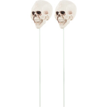 8Stk Halloween Totenkopf Yard Sign Gartenstecker Weiß Langlebig