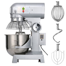 Robot Pâtissier - DUOKU - 600 W - 15 Qt - 3 Vitesses - Acier Inoxydable