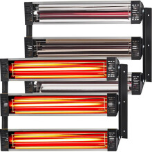 Lámpara de Cabina de Pulverización - DUOKU - 3000W - Infrarrojo - Secado Fiable - 2 Conjuntos