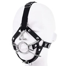Head Harness Metal Nose Hook Spider Legs Mouth Gag