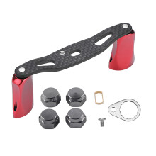Fishing Reel Handle Carbon Fiber Frame Metal Strong And Stable Lightweight For Baitcasting Reels Comfortable Anti Slip Corrosion Resistant Easy Instal