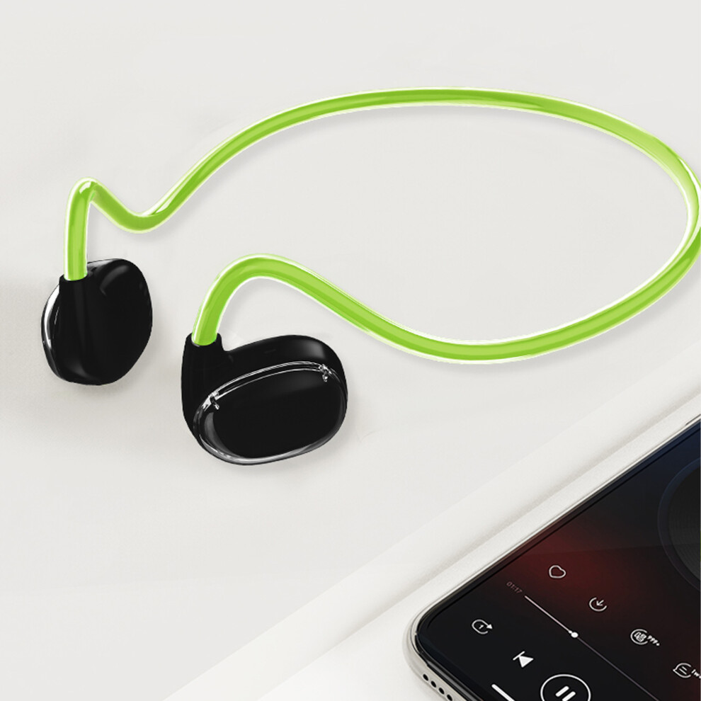 Bluetooth 5.3 Wireless Open Ear Headphones, Ipx4 Waterproof, 10H Music, Green 7681375382224