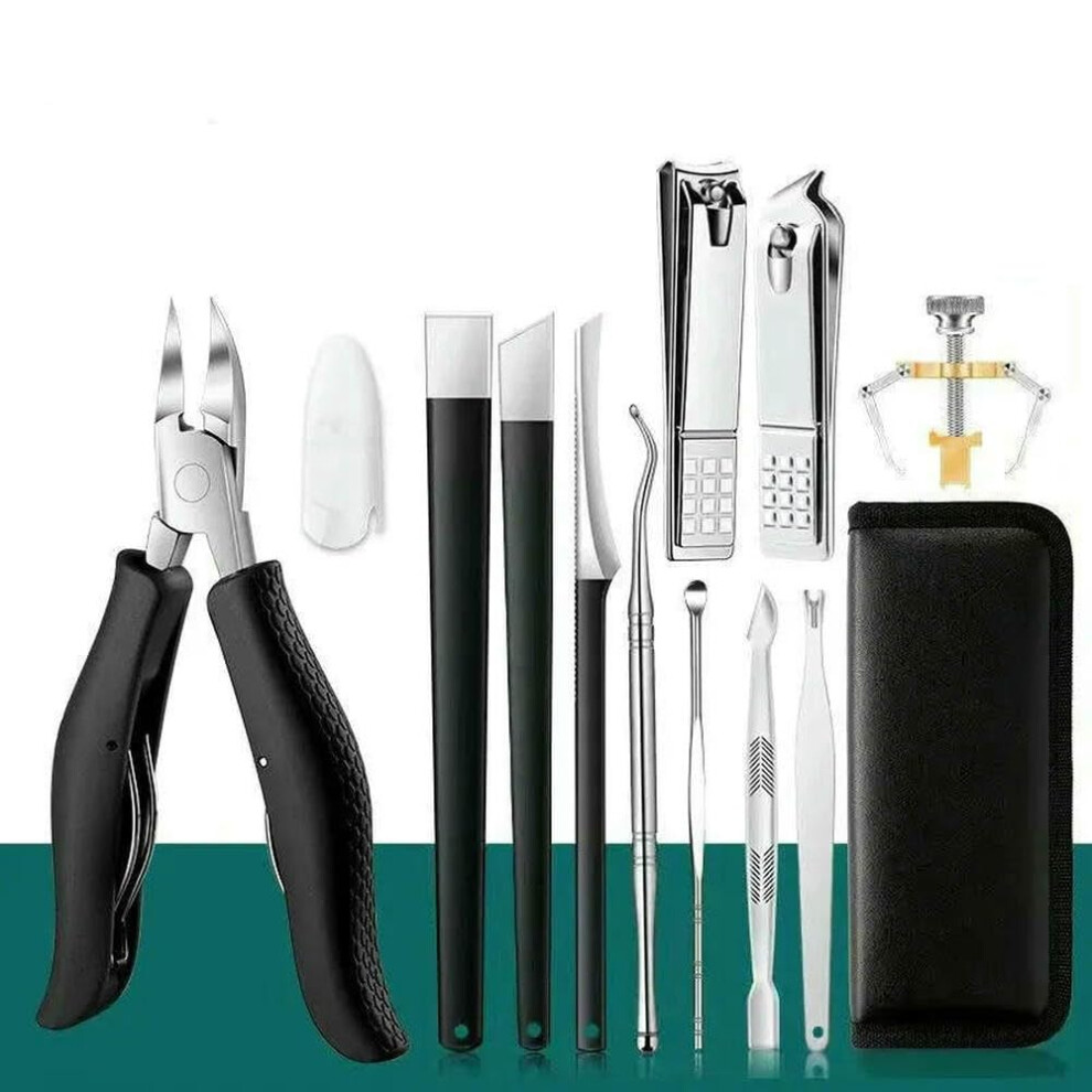 Nail Clipper Manicure Set with Ergonomic Grip and Precise Cutting Blades for Travel and Home