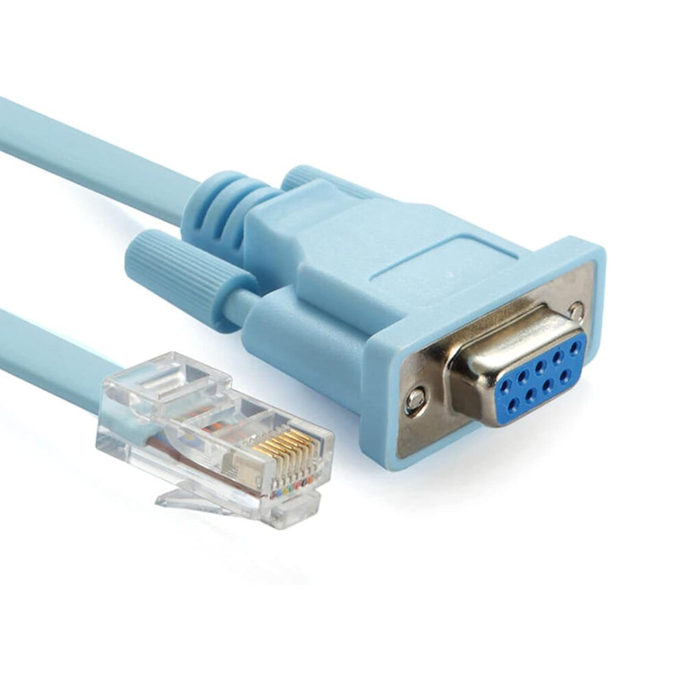 Rj45 To Db9 Serial Cable Rs232 9Pin Female For Router Console 1.8M Secure Connection 9426802682816