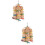 2Ud Para Loros Colgantes De Madera Multicolor Para Masticar 9