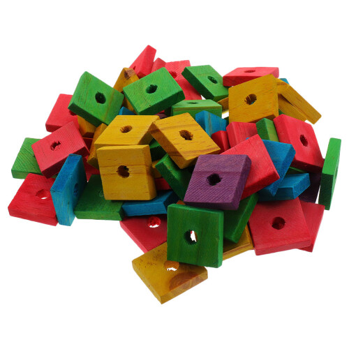 100Ud Para Loros De Madera, Coloridos Para El 1