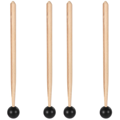 4Ud Baquetas Musicales De Madera Con De Silicona 1