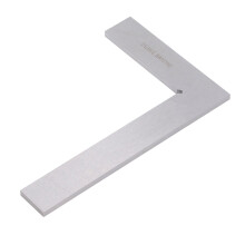 Squadra da meccanico in acciaio al carbonio 200x130mm, angolo retto a 90