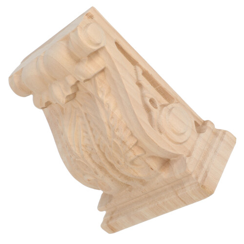 2Ud Brackets De Madera Tallada, Decoración Para Muebles Khaki 1
