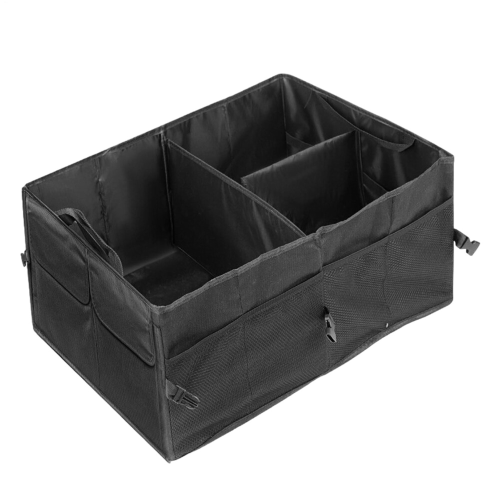 Car Organiser And Storage, Suv Trunk Organiser, Foldable Car Boot Organiser, Large Boot Box With Multiple Compartments Black 9426802683486