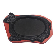 BBQ Frying Pan Cast Iron Griddle Pan For Steak, Grill Server Plate, Steak Plate Sizzle Griddle, Stovetop Kitchen Use