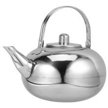 Thick Insulated Stainless Steel Teapot for Home and Restaurant Use Silver 22*18*20cm