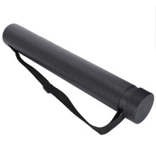 Adjustable Black Plastic Art Tube for Drawing Posters & Maps - Water/Proof