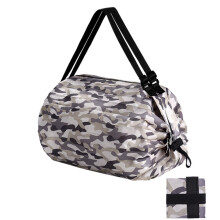 Faltbare Einkaufstasche - grau Camouflage XL-Kapazität