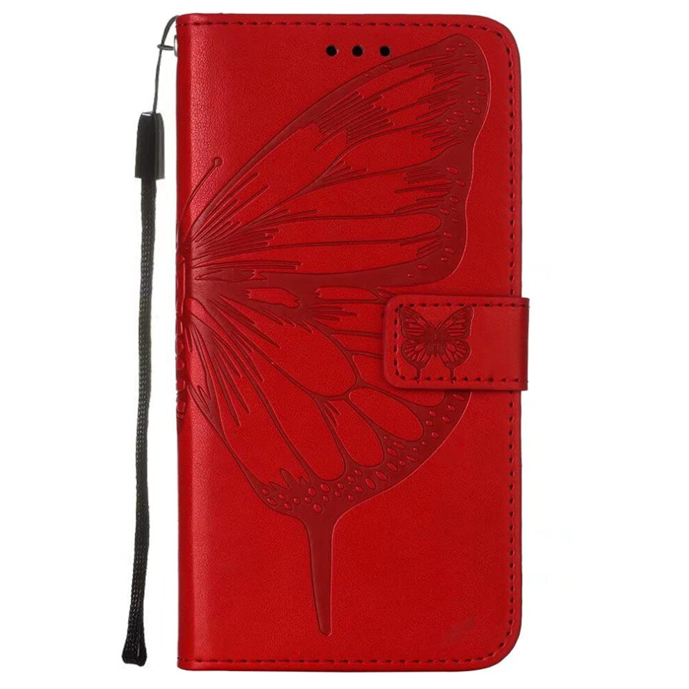 Leather Shockproof Wallet Folio Magnetic Closure Flip Stand For Xiaomi Mi Note 13 5G Red 9189345406287