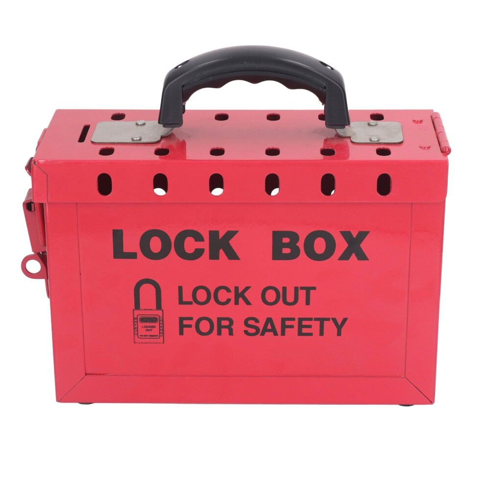 Lockout Tagout Box Portable 13 Gauge Steel Group Lock Box For Compliance 9174973633358