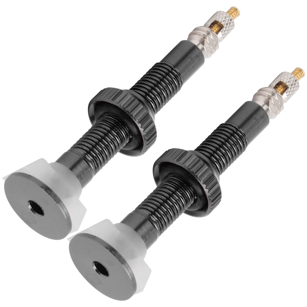 52Mm Aluminum Tubeless Presta Valve Core For Mountain Bike Noir 4991379267162