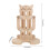 Adjustable Pine Hamster Water Dispenser Stand for Small Pets 8