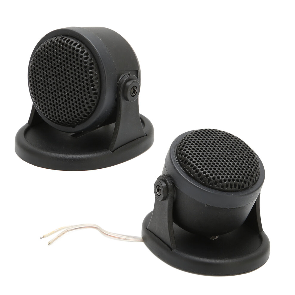 2Pcs Car Dome Tweeters 20W Loudspeaker 5-20Khz Easy Install Black 9341374287903
