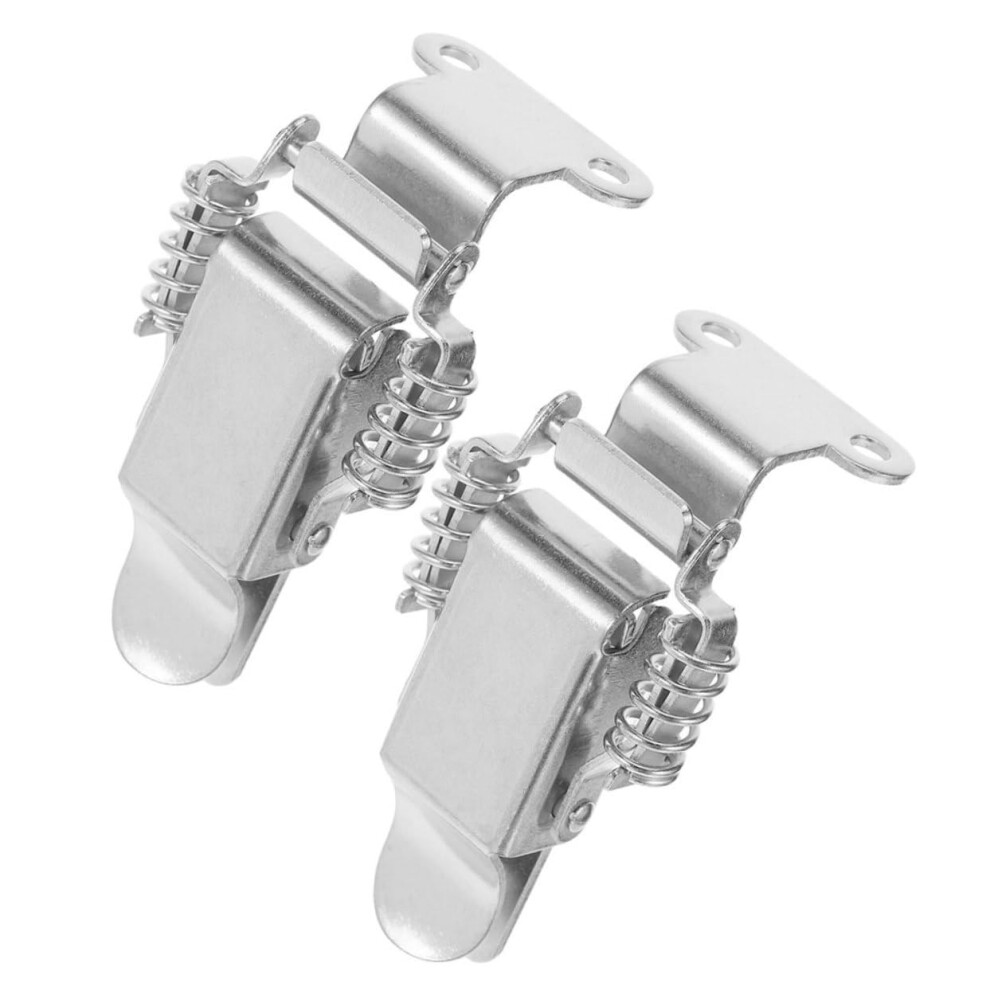 4Pcs Lock Buckle Small Toggle Latch Spring For Toolboxes Chests Suitcase Stainless Steel And Secure 5.90X3.50x1.60cm 9347817202717