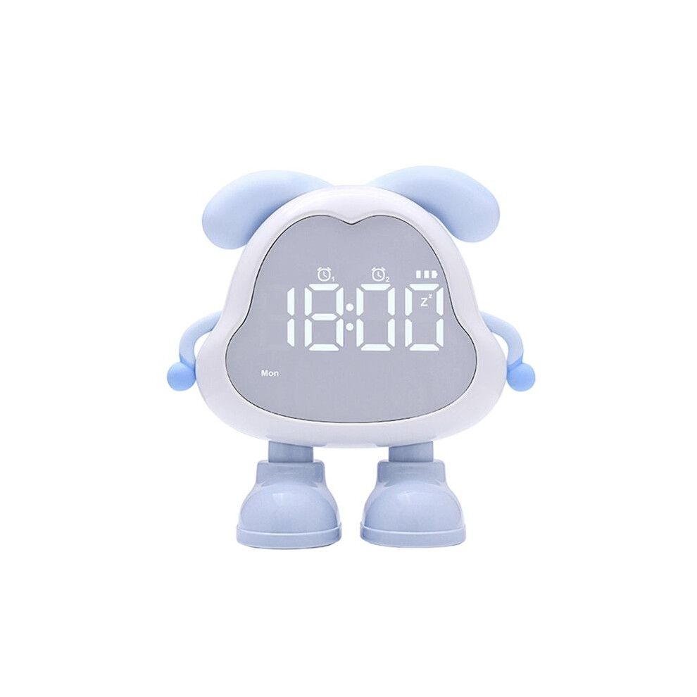 Rechargeable Cute Puppy Alarm Clock Large Volume For Students Silent Operation Night Feature For Heavy Sleepers Light