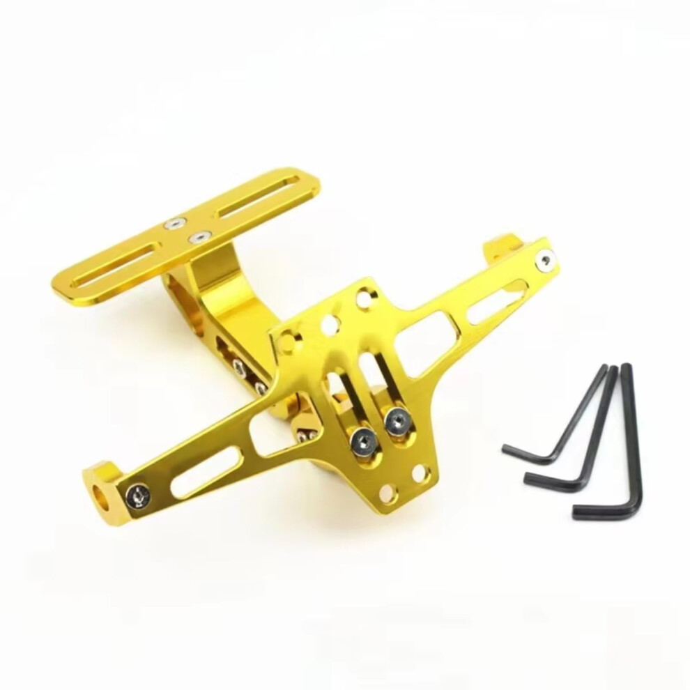 Motorbike Registration Plate Holder Rear Turn Signal Lamp Holder Eliminator Kits Universal(Yellow) Yellow 9382693886422