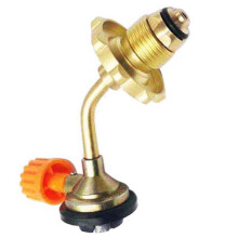 AußEn Tragbare Camping Butan Gas Flasche Kraftstoff Tank FüLl Anschluss Adapter Ventil Sicheres Umschalten Aufblasbares Ventil