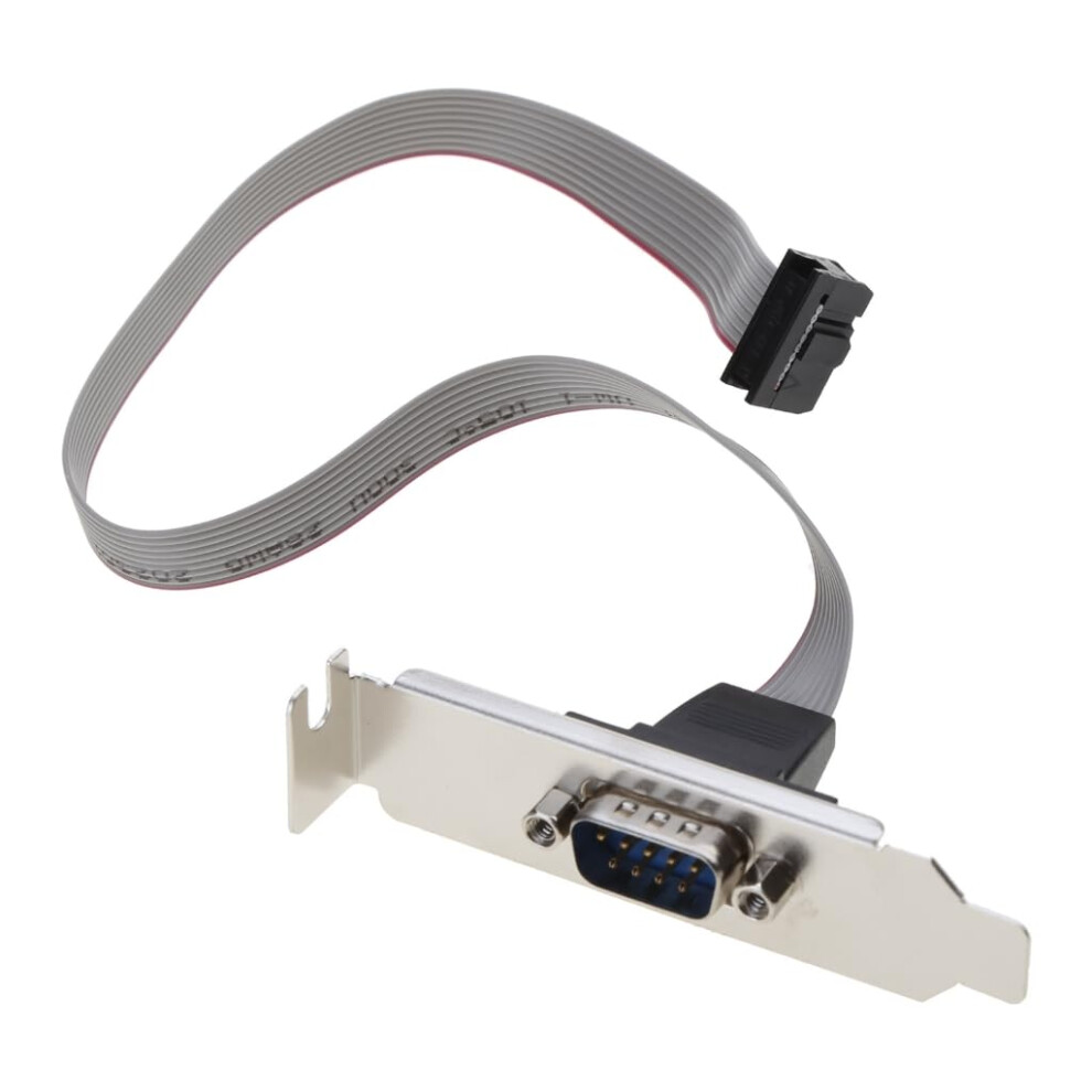 Db9 Serial Port Cable Rs232 Motherboard Com Port 300Mm Flexible Extension With Durable Bracket 9347817307771