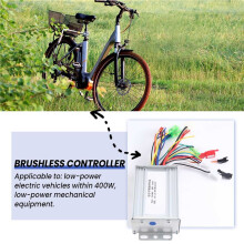 36V 48V 350W E-Bike Controlador Sem Escova 6 Tubo Dual Mode para Bicicleta EléTrica Scooter Speed Intelligent Dual Motor Part