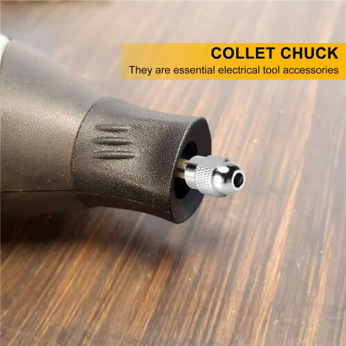 10Pcs Brass Collet for ,Replacement 4485 Quick Change Rotary Drill Nut Tool Set 0.8/1.2/1.5/1.8/ 2.0/2.4/3.0/3.2mm 2