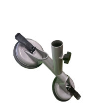 Flexible Absorption Cup Mounted Owner For Flags And-silver gray