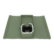 Ergonomic Silicone Sofa Arm Cup Holder Tray with Nonslip Base, Green