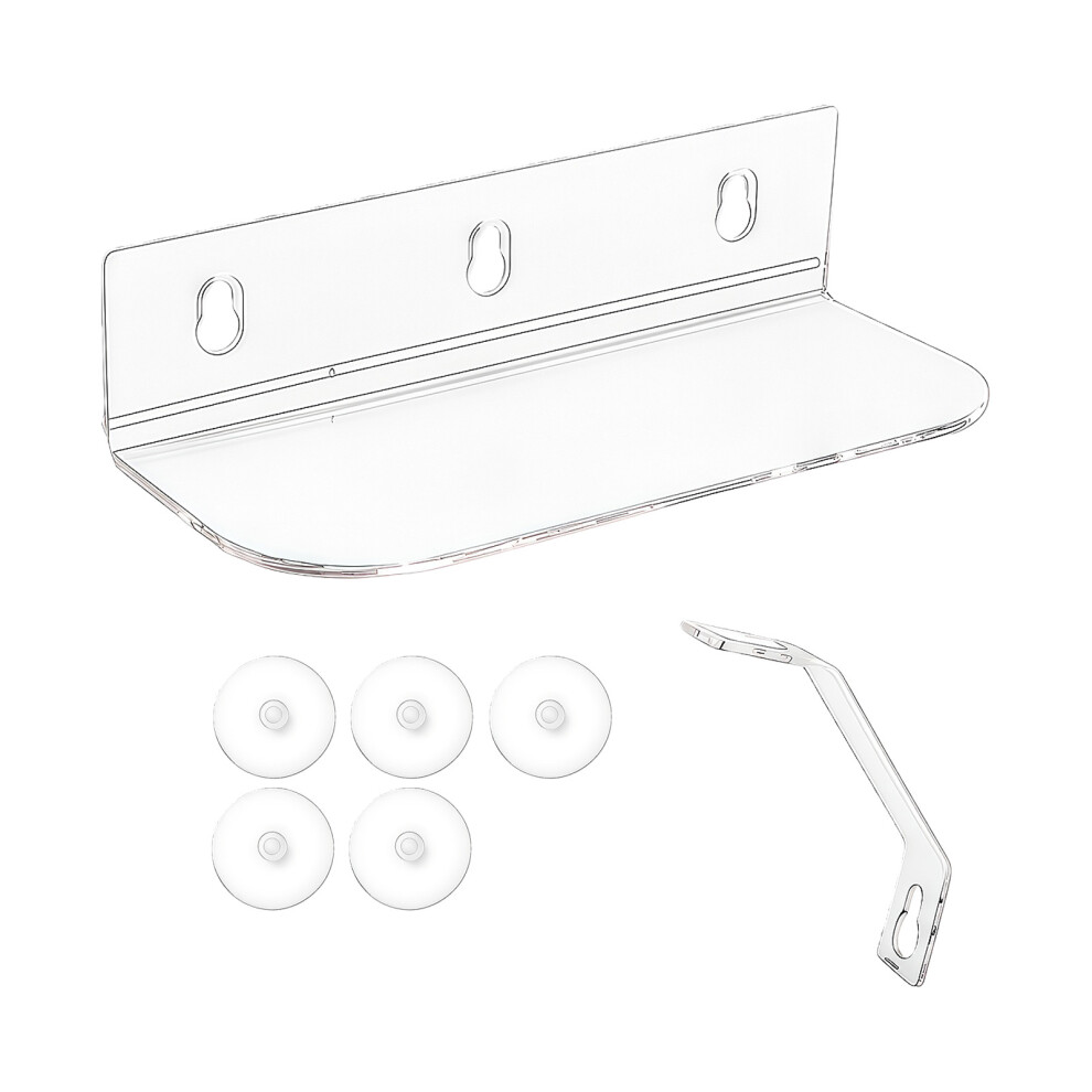 Clear Acrylic Wall Shelf Floating Book Shelves-1 Transparent 7627000721082