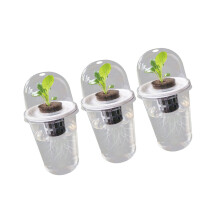 Hydroponic Seedling Planter Pots Transparency Root View-3 sets