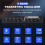 5-BüNde Auto Audio Equalizer, Einstellbarer 7 Band EQ Auto VerstäRker Grafik Equalizer mit CD/AUX Eingangs  Schalter, Schwarz 5