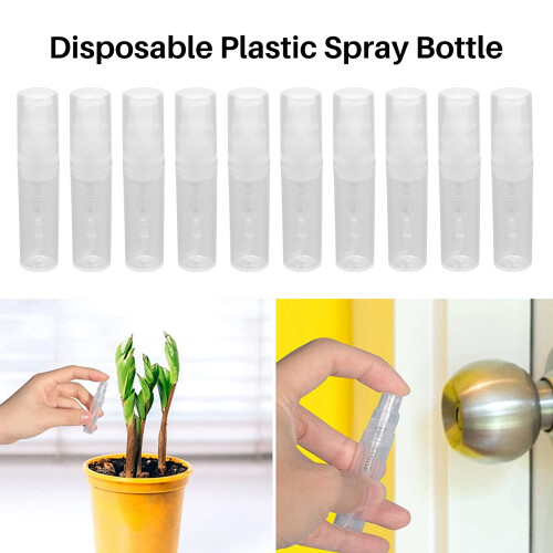 30Pcs Clear 2Ml Atomizer Plastic Bottle Spray Disposable Perfume Empty Sample Bottle for Travel Party 1
