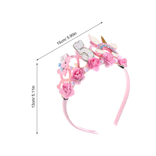 Kinder Einhorn Tiara Rosa Geburtstagszubehör 1