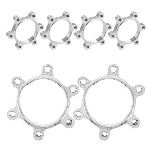 6Pièces Rotor Alliage Aluminium Montage 48Mm Argent