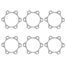 6Pcs Aluminum Bike Disc Brake Mount Adapters Silver for Gravel Cycling