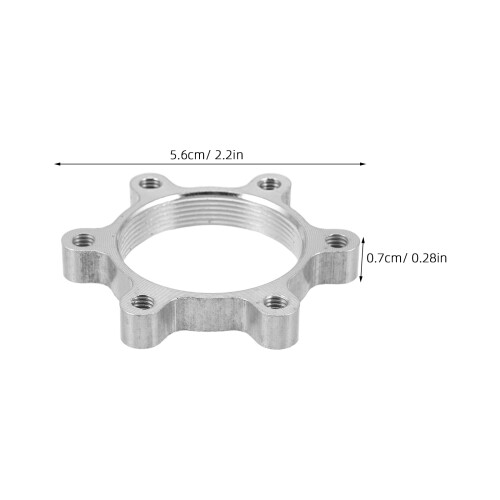 6Pièces Rotor Alliage Aluminium Montage 48Mm Argent 1
