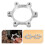 6Pièces Rotor Alliage Aluminium Montage 48Mm Argent 10