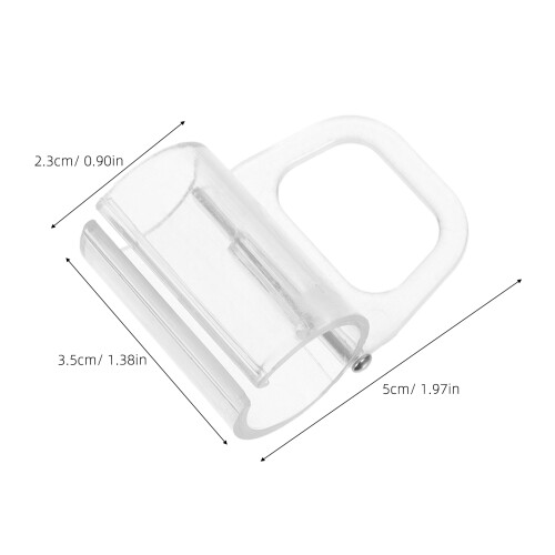 4Pcs Transparent Bottom Rail Pull Handles for Cordless Window Blinds 2