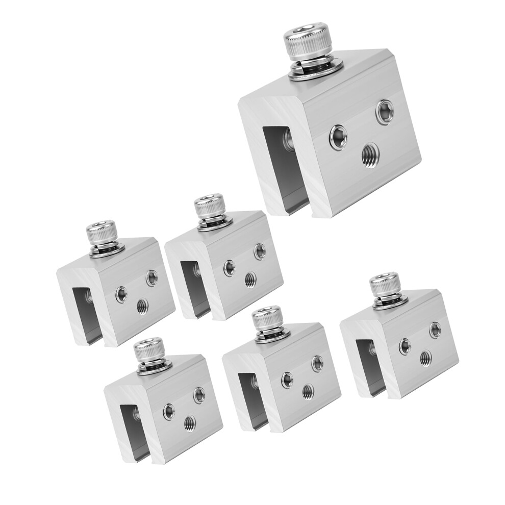 6Pcs Solar Panel End Clamp Stainless Steel Mounting Bracket 7627000723024