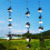Packung mit 3 reflektierenden Edelstahl-Windspinnern,-B 7