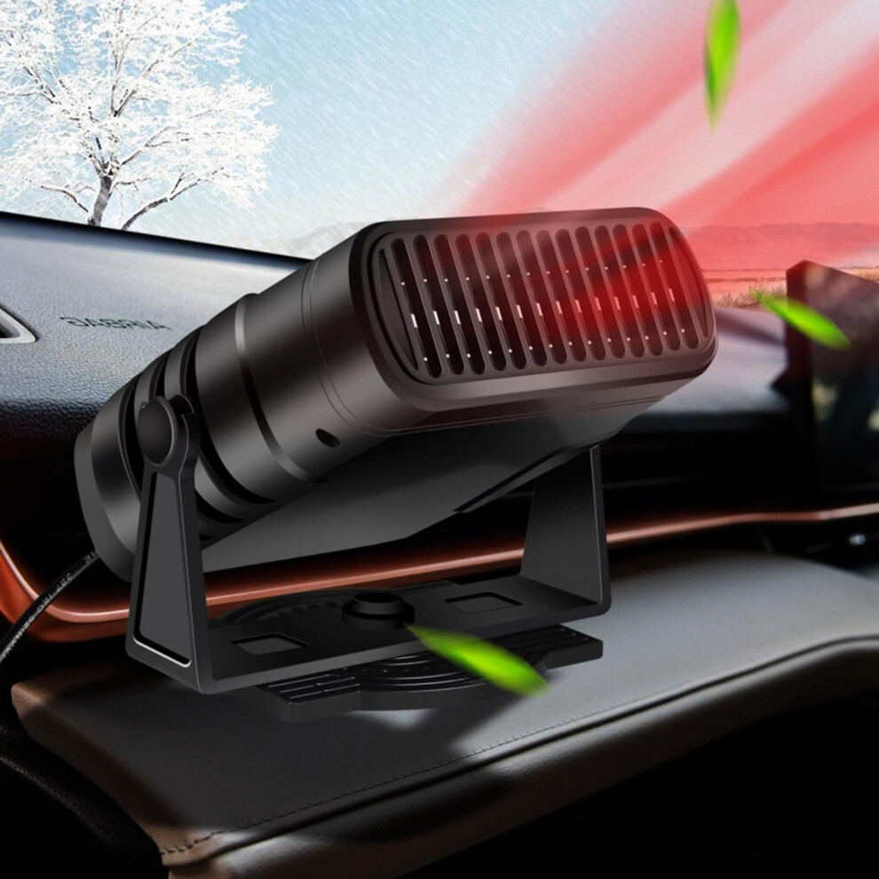 24V Car Heater Defroster Fan, Fast Heating Dual Mode 360 Rotation For Windshield Defogging 9426802685312