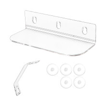 Clear Acrylic Wall Shelf Floating Book Shelves-1 transparent