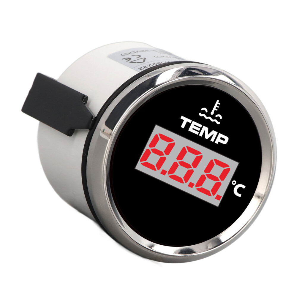 52Mm Digital Water Temp Gauge 0-120 Ip67 Backlit For Car Truck Boat Red 6911374291199
