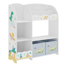 Tijdloos designrek voor de woonkamer, slaapkamer, opslagmeubel voor kinderen met dinosaurusmotief 100 x 93