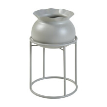 Meubles plantes - HELLOSHOP26 - Porte-plantes style intemporel - Métal beige - Cache-pot amovible - 31,5 cm